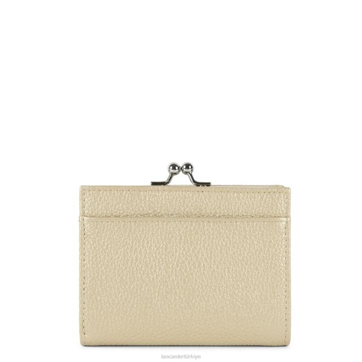 kadınlar bozuk para cüzdanı foulonne pm Şampanya Lancaster Paris aksesuar H0LP4843