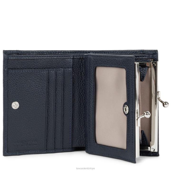 kadınlar bozuk para cüzdanı foulonne pm mavi fonce Lancaster Paris aksesuar H0LP4834