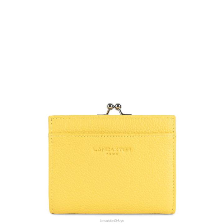 kadınlar bozuk para cüzdanı foulonne pm sarı Lancaster Paris aksesuar H0LP4839