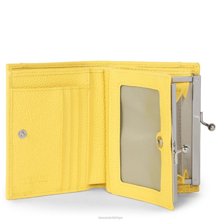 kadınlar bozuk para cüzdanı foulonne pm sarı Lancaster Paris aksesuar H0LP4839