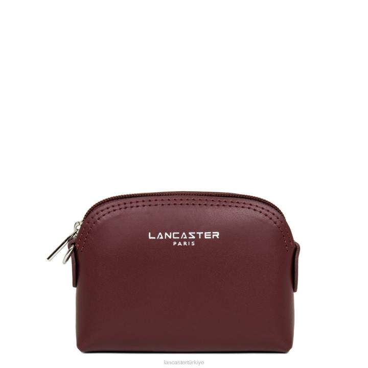 kadınlar bozuk para cüzdanı pürüzsüz bordo Lancaster Paris aksesuar H0LP849