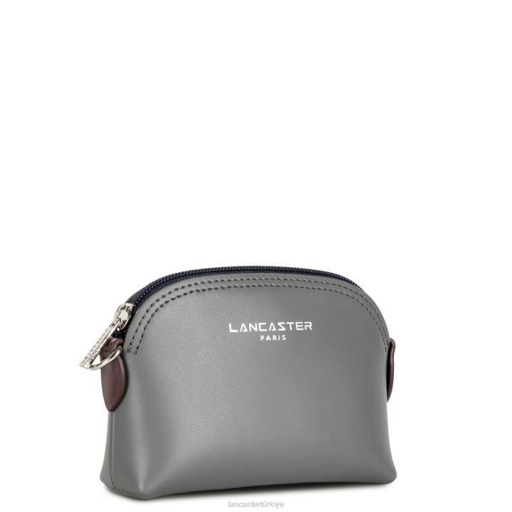kadınlar bozuk para cüzdanı pürüzsüz gris bleu fonce-bordo Lancaster Paris aksesuar H0LP856