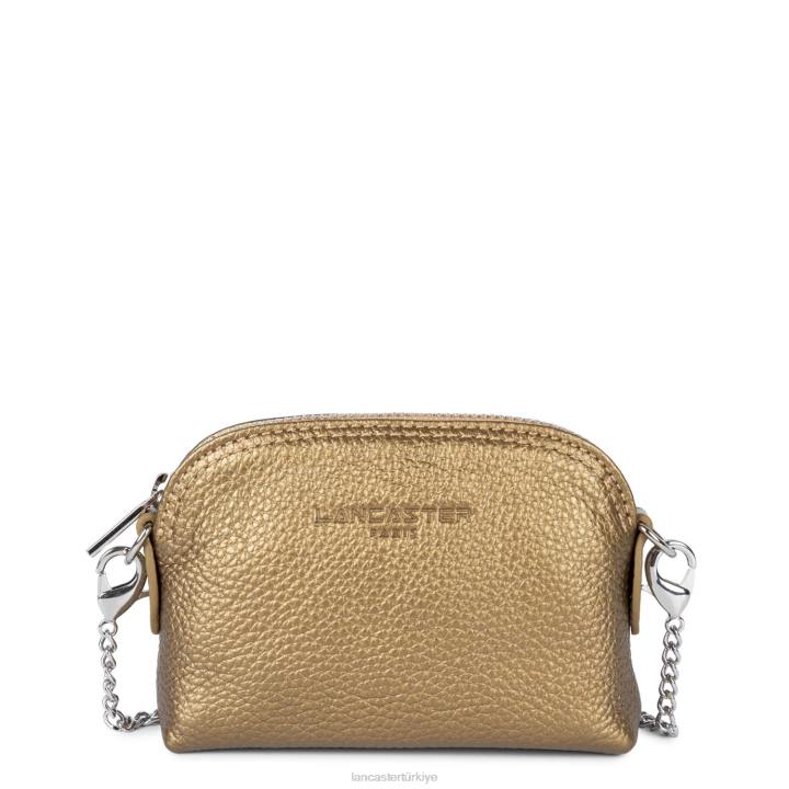 kadınlar küçük bozuk para cüzdanı foulonne pm altın antika Lancaster Paris aksesuar H0LP4810