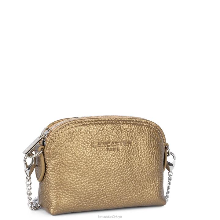 kadınlar küçük bozuk para cüzdanı foulonne pm altın antika Lancaster Paris aksesuar H0LP4810