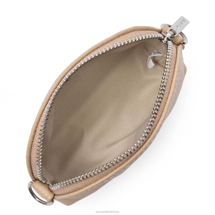 kadınlar küçük bozuk para cüzdanı foulonne pm bej fonce Lancaster Paris aksesuar H0LP4829