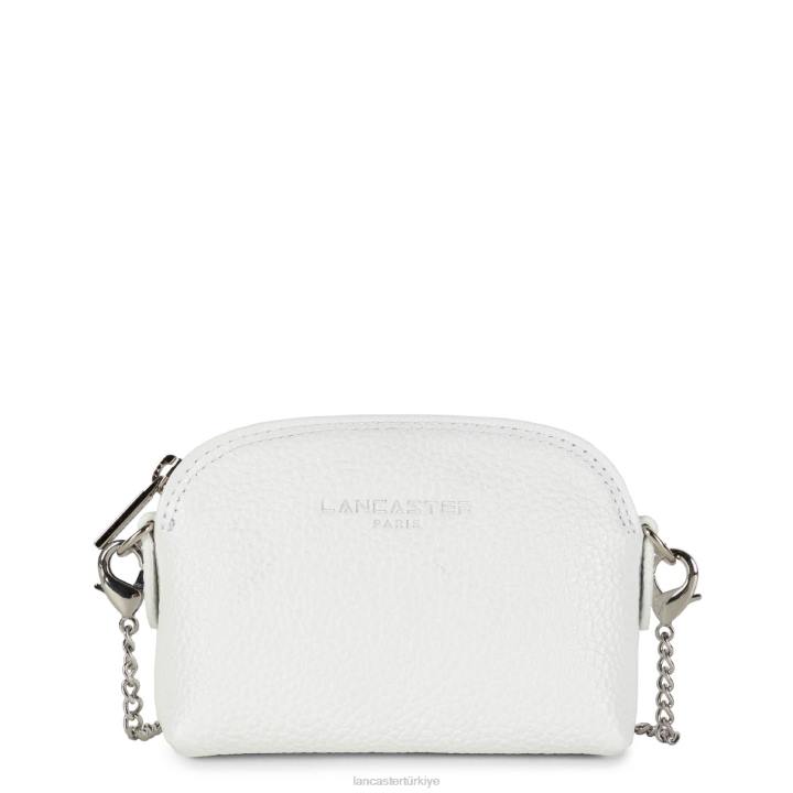 kadınlar küçük bozuk para cüzdanı foulonne pm beyaz Lancaster Paris aksesuar H0LP4825