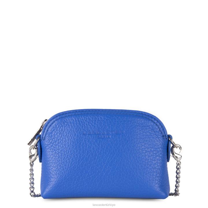 kadınlar küçük bozuk para cüzdanı foulonne pm bleu roi Lancaster Paris aksesuar H0LP4815