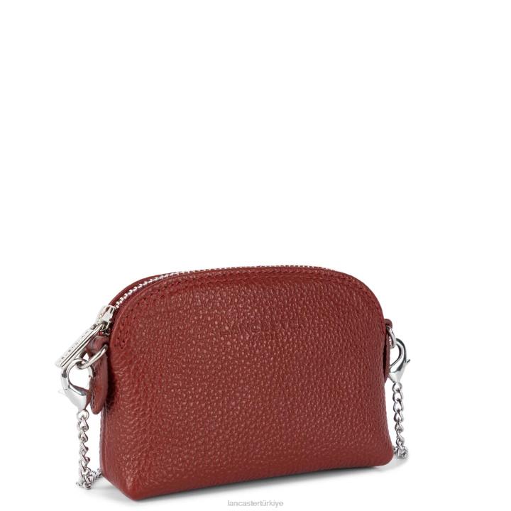 kadınlar küçük bozuk para cüzdanı foulonne pm kırmızı Lancaster Paris aksesuar H0LP4828