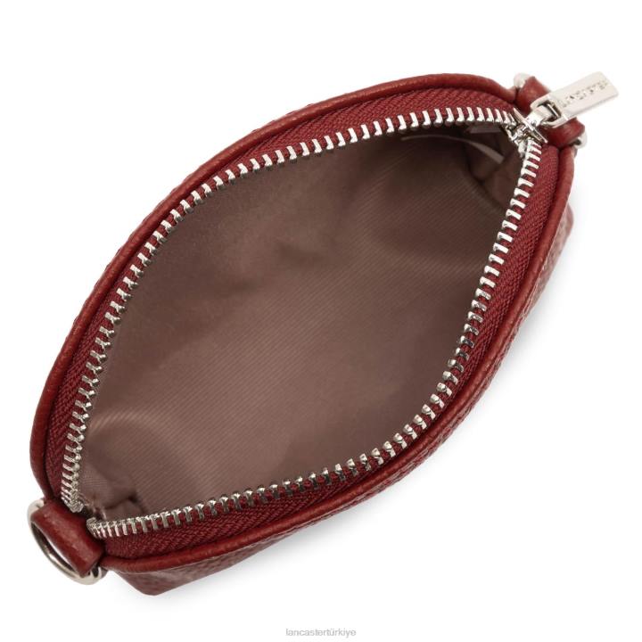 kadınlar küçük bozuk para cüzdanı foulonne pm kırmızı Lancaster Paris aksesuar H0LP4828