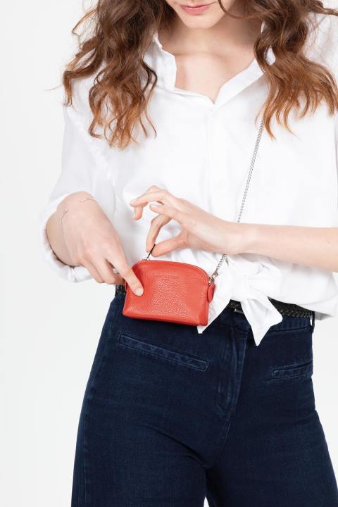 kadınlar küçük bozuk para cüzdanı foulonne pm kızarmak Lancaster Paris aksesuar H0LP4822