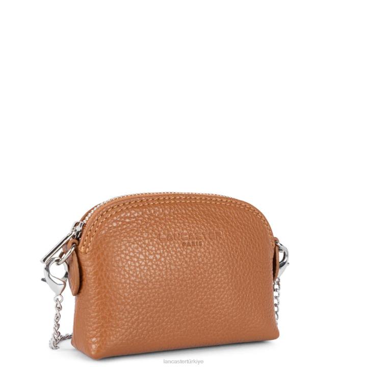 kadınlar küçük bozuk para cüzdanı foulonne pm karamel Lancaster Paris aksesuar H0LP4830