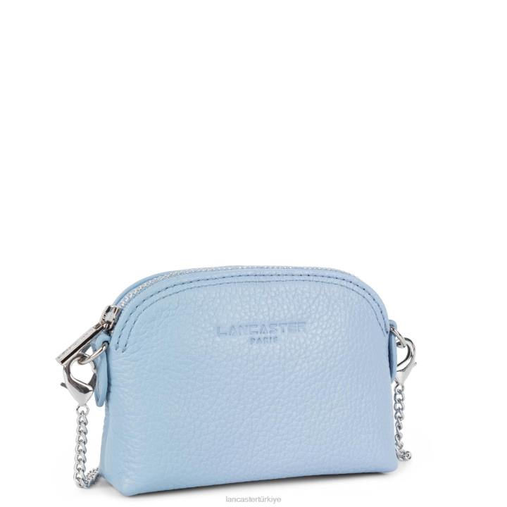 kadınlar küçük bozuk para cüzdanı foulonne pm mavi ciel Lancaster Paris aksesuar H0LP4806