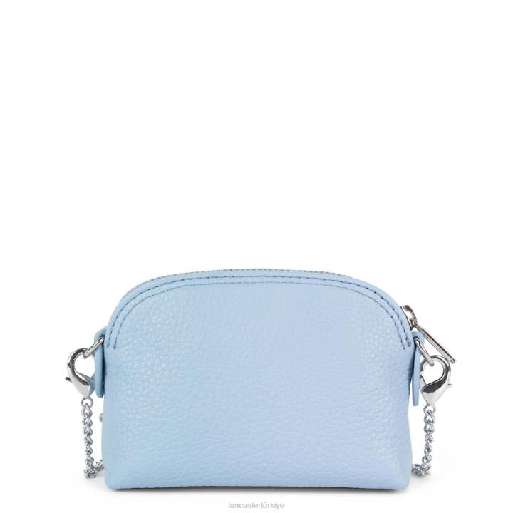 kadınlar küçük bozuk para cüzdanı foulonne pm mavi ciel Lancaster Paris aksesuar H0LP4806