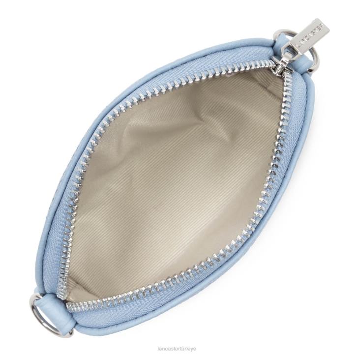 kadınlar küçük bozuk para cüzdanı foulonne pm mavi ciel Lancaster Paris aksesuar H0LP4806