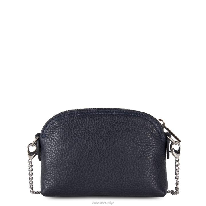 kadınlar küçük bozuk para cüzdanı foulonne pm mavi fonce Lancaster Paris aksesuar H0LP4813