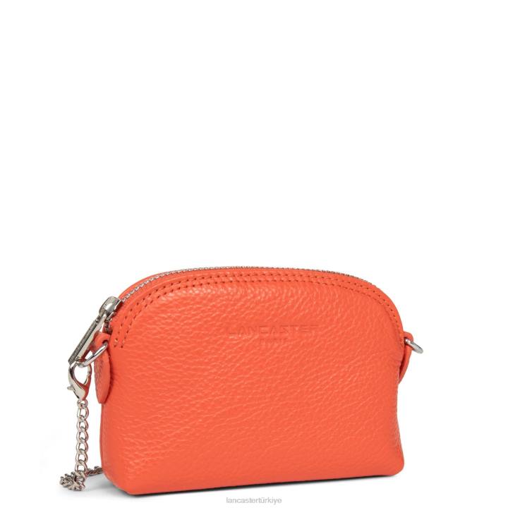 kadınlar küçük bozuk para cüzdanı foulonne pm turuncu Lancaster Paris aksesuar H0LP4818