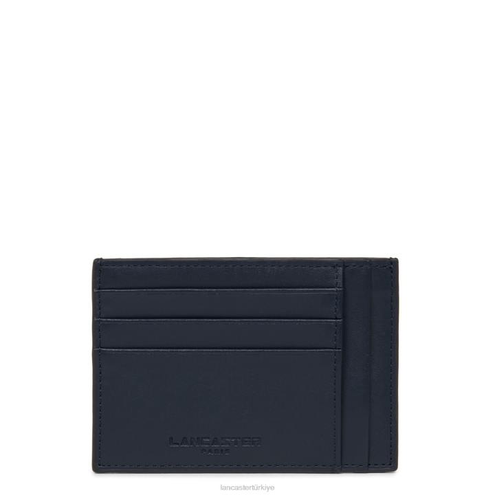 kadınlar kart sahibi parisienne pm mavi fonce Lancaster Paris aksesuar H0LP4766