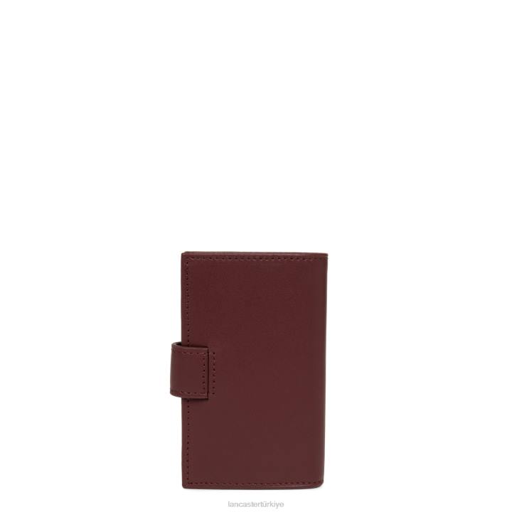kadınlar kart tutucu pürüzsüz bordo Lancaster Paris aksesuar H0LP4778