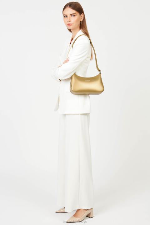 kadınlar çapraz çanta altın antika Lancaster Paris çanta H0LP396