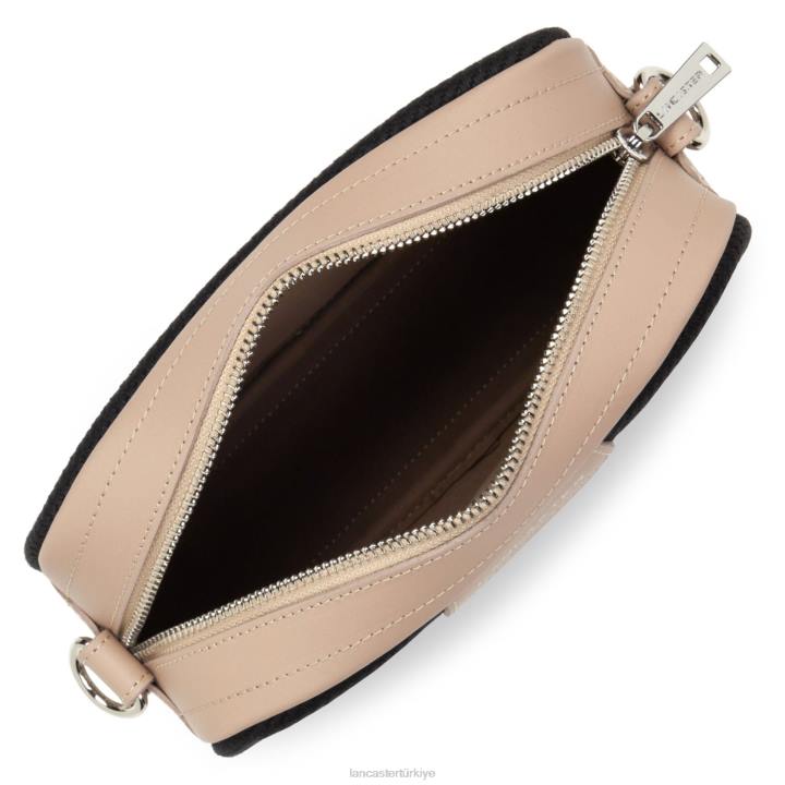 kadınlar çapraz çanta gerçek midi-pirenler noir-çıplak Lancaster Paris çanta H0LP2129