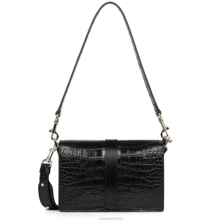 kadınlar çapraz çanta jodie noir-argent Lancaster Paris çanta H0LP489