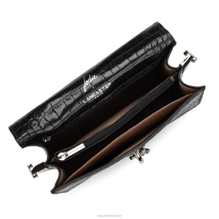 kadınlar çapraz çanta jodie noir-argent Lancaster Paris çanta H0LP489