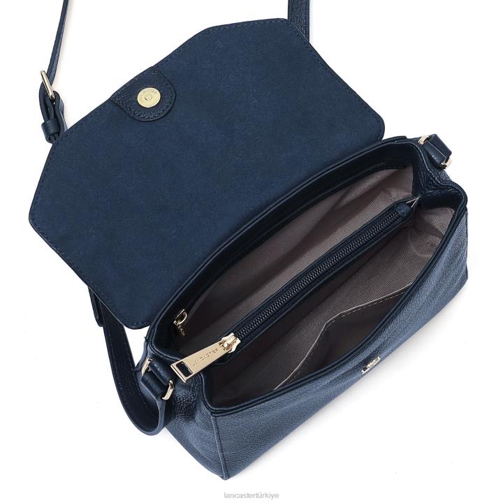 kadınlar çapraz çanta mavi fonce Lancaster Paris çanta H0LP587