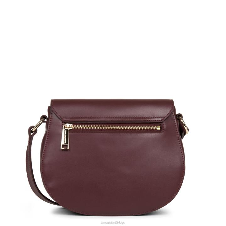 kadınlar çapraz çanta mermer dokunuşu bordo Lancaster Paris çanta H0LP2061