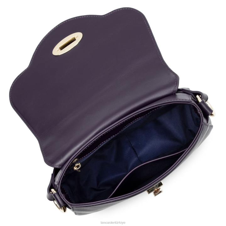 kadınlar çapraz çanta mermer dokunuşu menekşe Lancaster Paris çanta H0LP2065