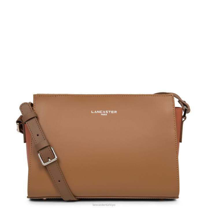 kadınlar çapraz çanta pürüzsüz deve-potiron-vison Lancaster Paris çanta H0LP767