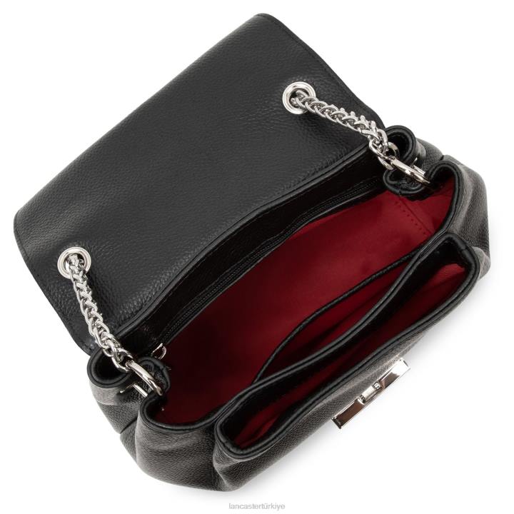 kadınlar çapraz çanta pia kara leopar Lancaster Paris çanta H0LP558