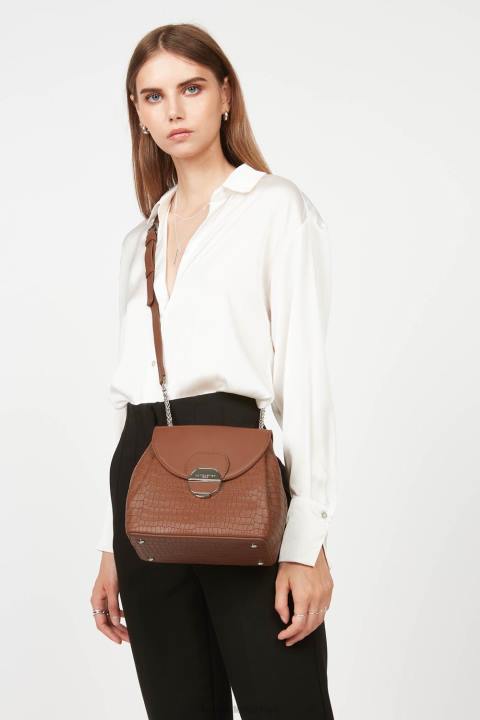 kadınlar çapraz çanta pia konyak timsahı Lancaster Paris çanta H0LP545