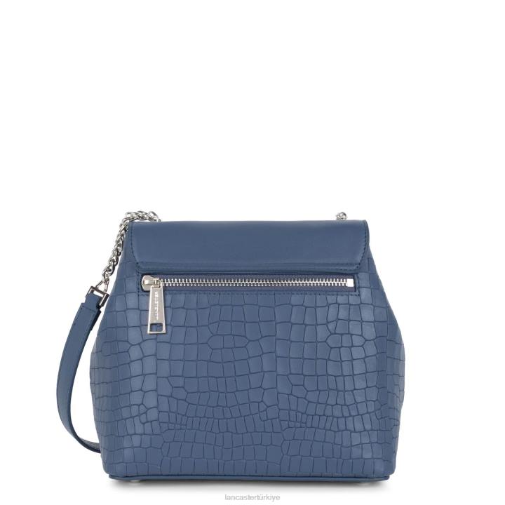 kadınlar çapraz çanta pia mavi timsah Lancaster Paris çanta H0LP550