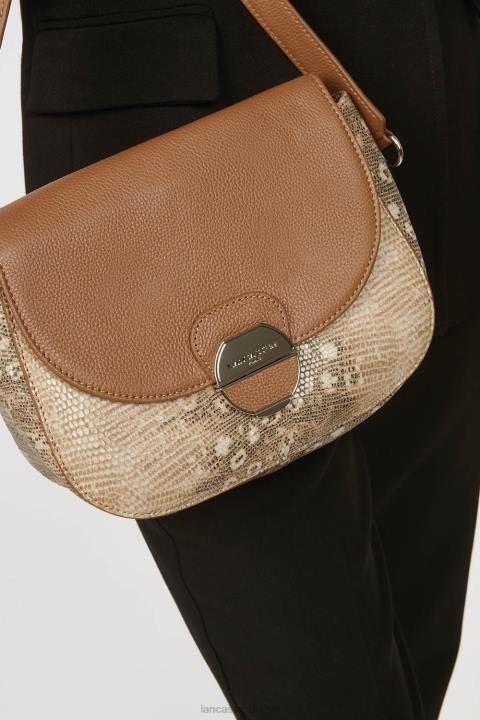 kadınlar çapraz çanta pia yeni deve iguanası Lancaster Paris çanta H0LP1769