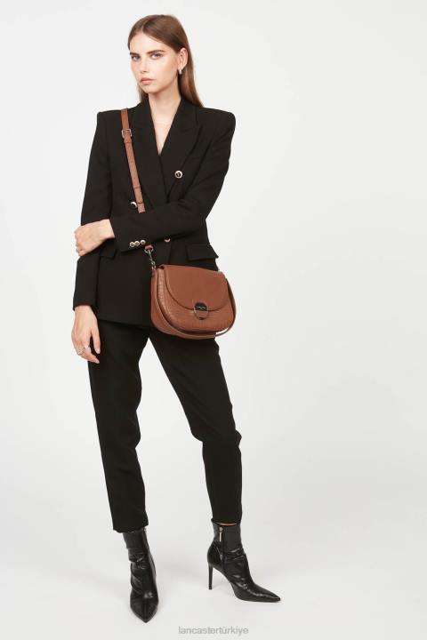 kadınlar çapraz çanta pia yeni konyak timsahı Lancaster Paris çanta H0LP1770