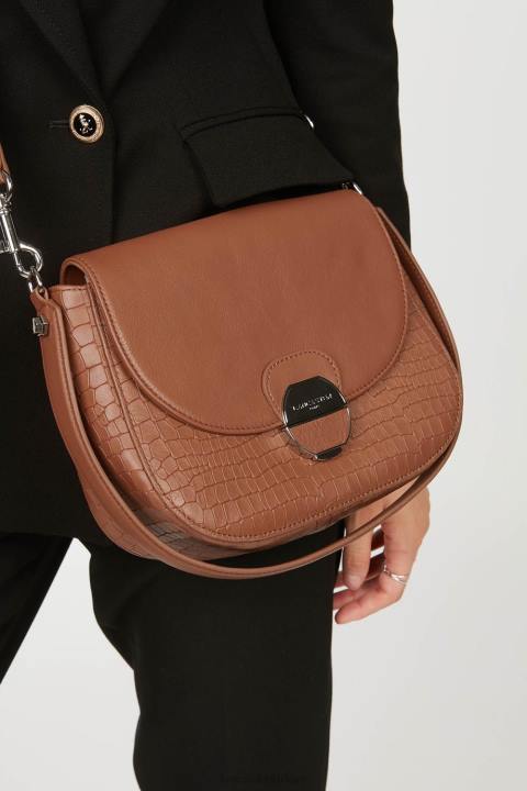 kadınlar çapraz çanta pia yeni konyak timsahı Lancaster Paris çanta H0LP1770