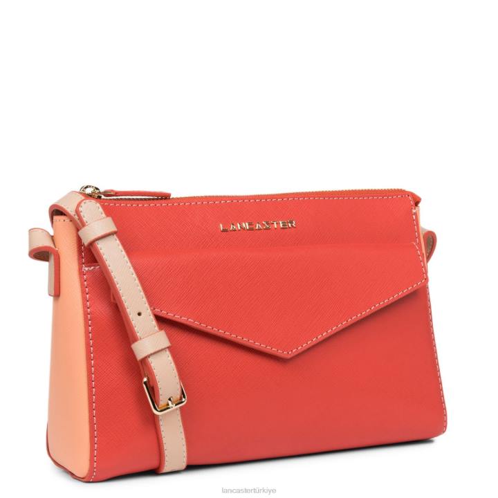 kadınlar çapraz askılı çanta Saffiano imzası Pastek-kanyon-poudre Lancaster Paris çanta H0LP2086