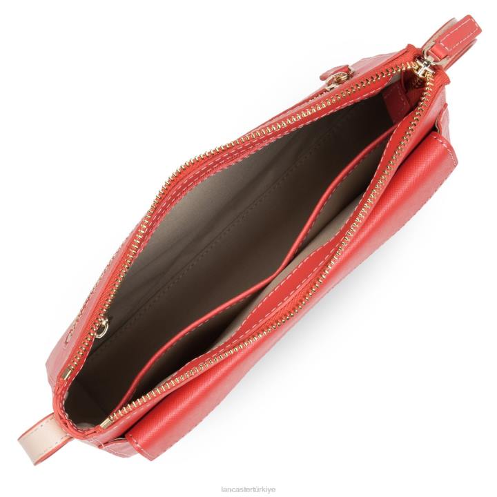 kadınlar çapraz askılı çanta Saffiano imzası Pastek-kanyon-poudre Lancaster Paris çanta H0LP2086