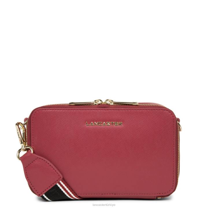 kadınlar çapraz askılı çanta Saffiano imzası framboise Lancaster Paris çanta H0LP2074