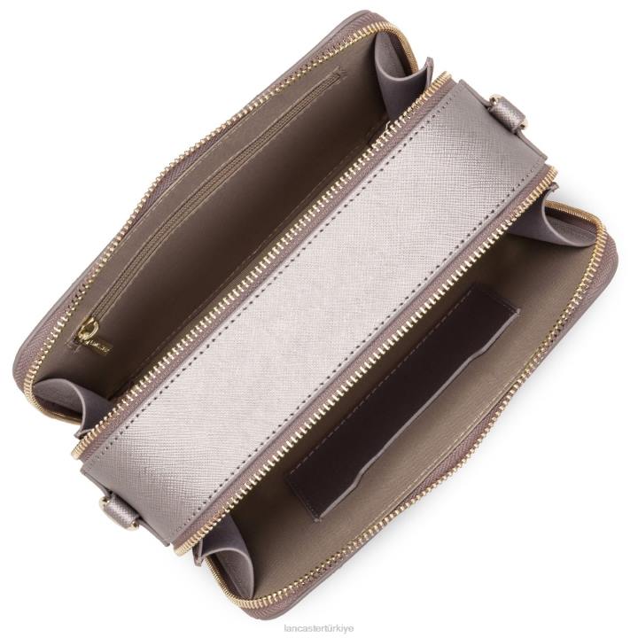 kadınlar çapraz askılı çanta Saffiano imzası veya gül Lancaster Paris çanta H0LP2080