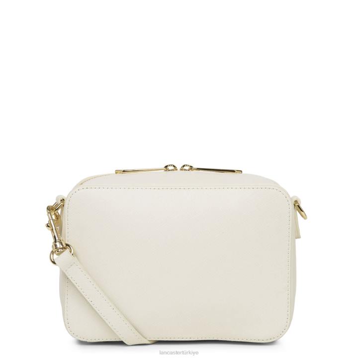 kadınlar çapraz askılı çanta Saffiano imzası yeni fildişi Lancaster Paris çanta H0LP2107