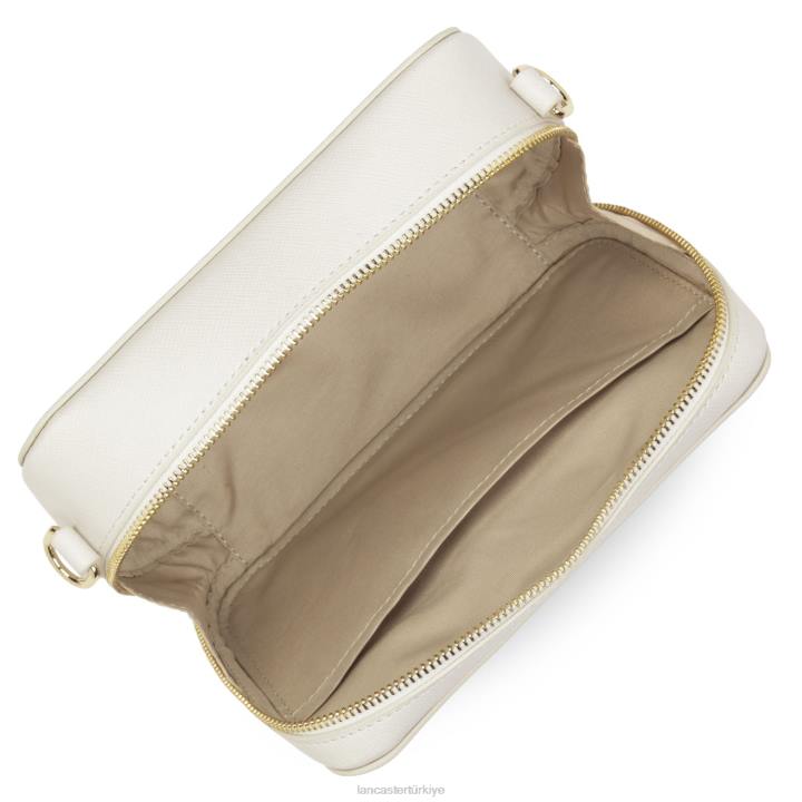 kadınlar çapraz askılı çanta Saffiano imzası yeni fildişi Lancaster Paris çanta H0LP2107