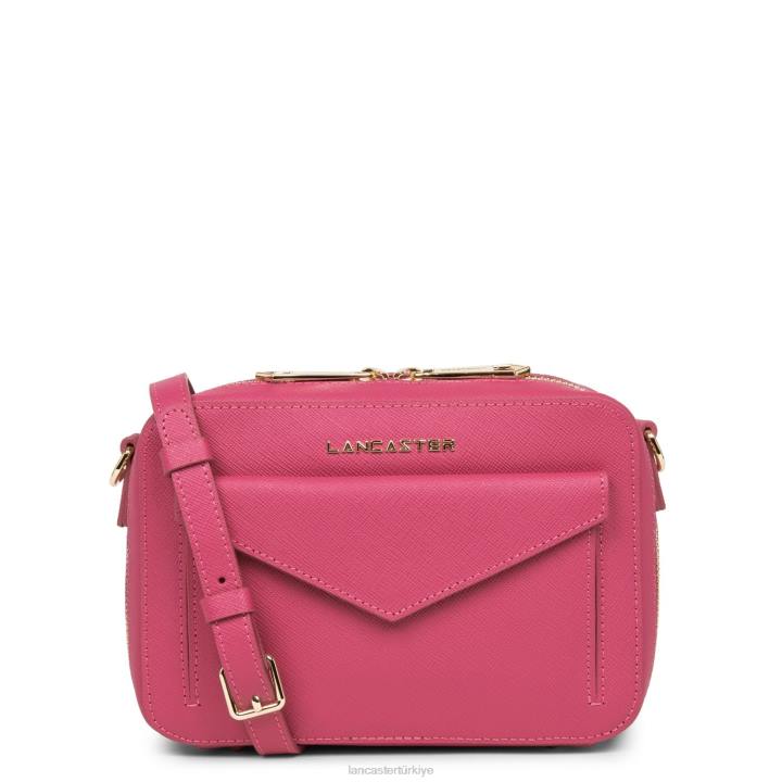 kadınlar çapraz askılı çanta Saffiano imzası yeni fuxia Lancaster Paris çanta H0LP2106