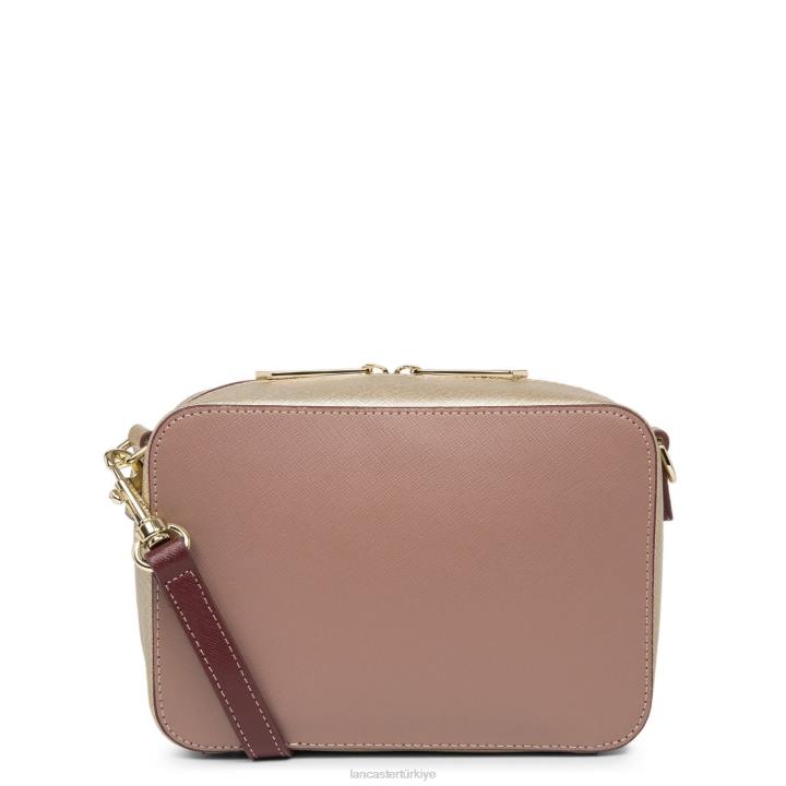 kadınlar çapraz askılı çanta Saffiano imzası yeni gül antika-şampanya-bordo Lancaster Paris çanta H0LP2098