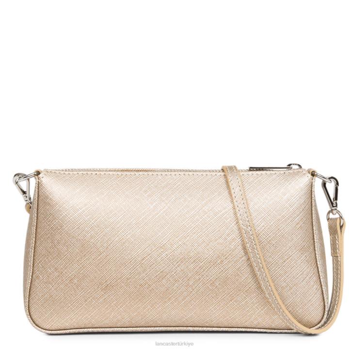 kadınlar çapraz askılı çanta Saffiano intemporel Şampanya Lancaster Paris çanta H0LP1943