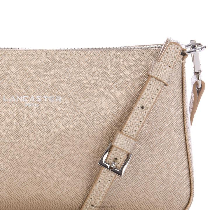 kadınlar çapraz askılı çanta Saffiano intemporel Şampanya Lancaster Paris çanta H0LP1943