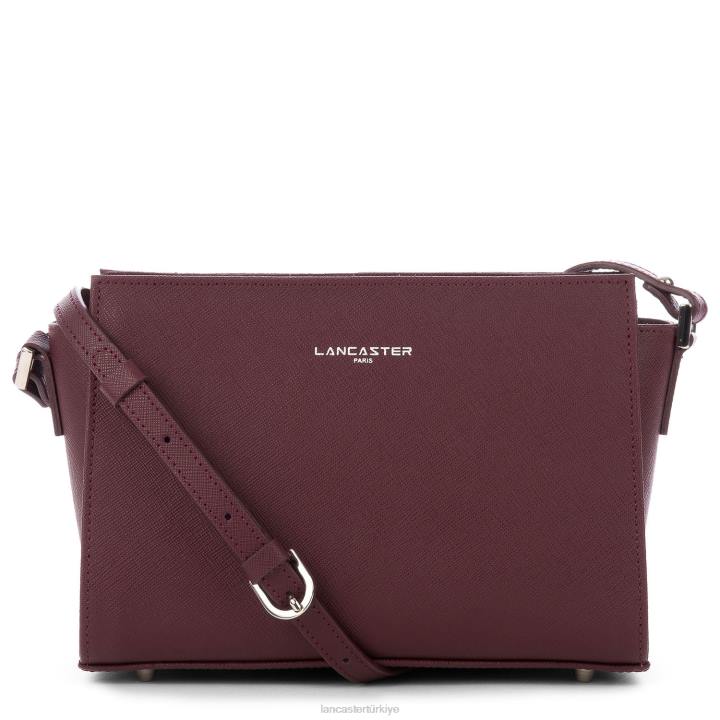 kadınlar çapraz askılı çanta Saffiano intemporel bordo Lancaster Paris çanta H0LP805