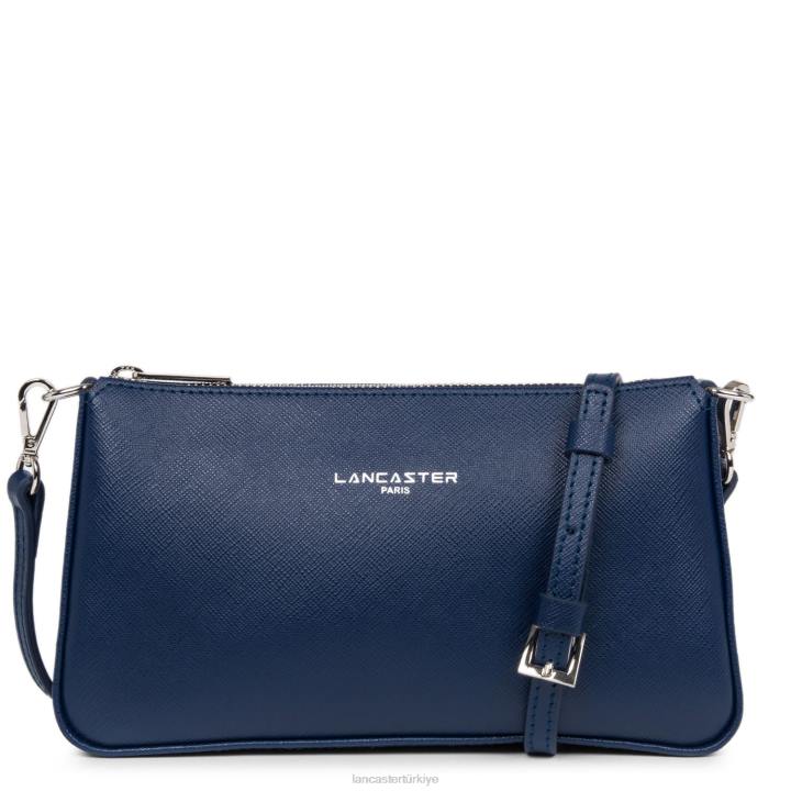 kadınlar çapraz askılı çanta Saffiano intemporel mavi fonce Lancaster Paris çanta H0LP1942