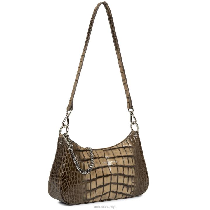 kadınlar çapraz askılı çanta croco hors serisi doğal Lancaster Paris çanta H0LP2025