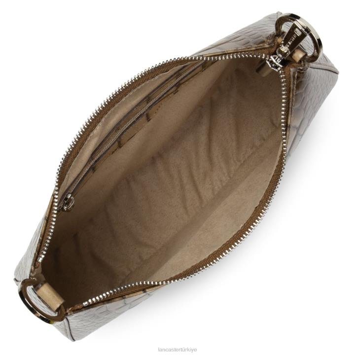 kadınlar çapraz askılı çanta croco hors serisi doğal Lancaster Paris çanta H0LP2025
